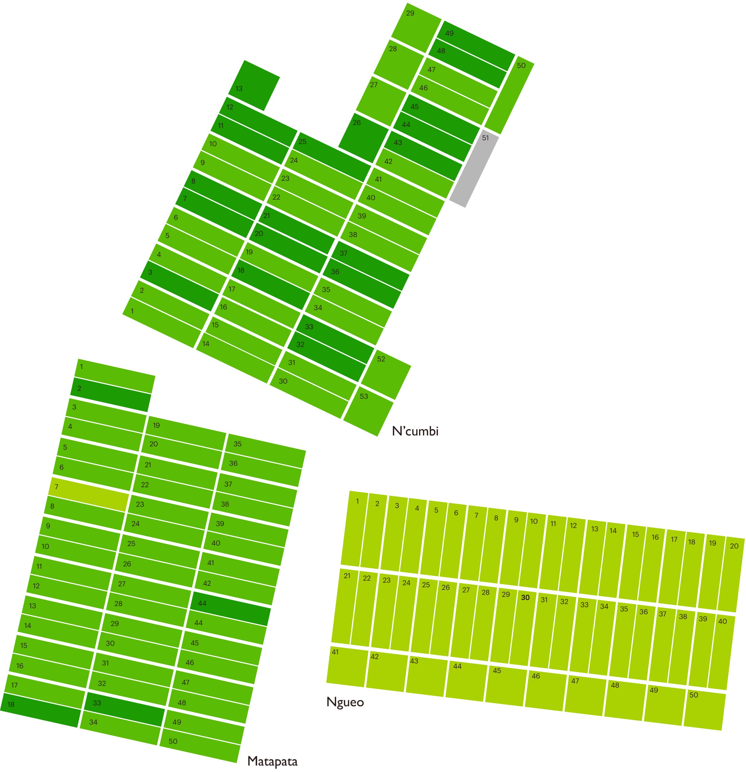 Bamboo plantations map